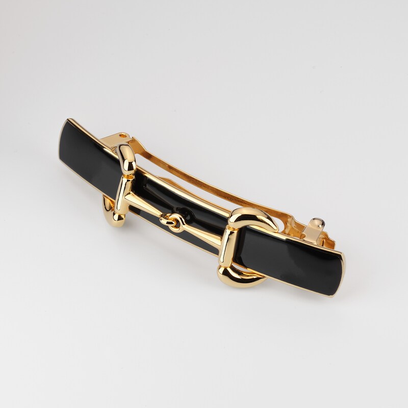 Gucci Horsebit Hair Clip With Enamel | Thumbnail 3 Gucci Horsebit Hair Clip With Enamel | Thumbnail 3