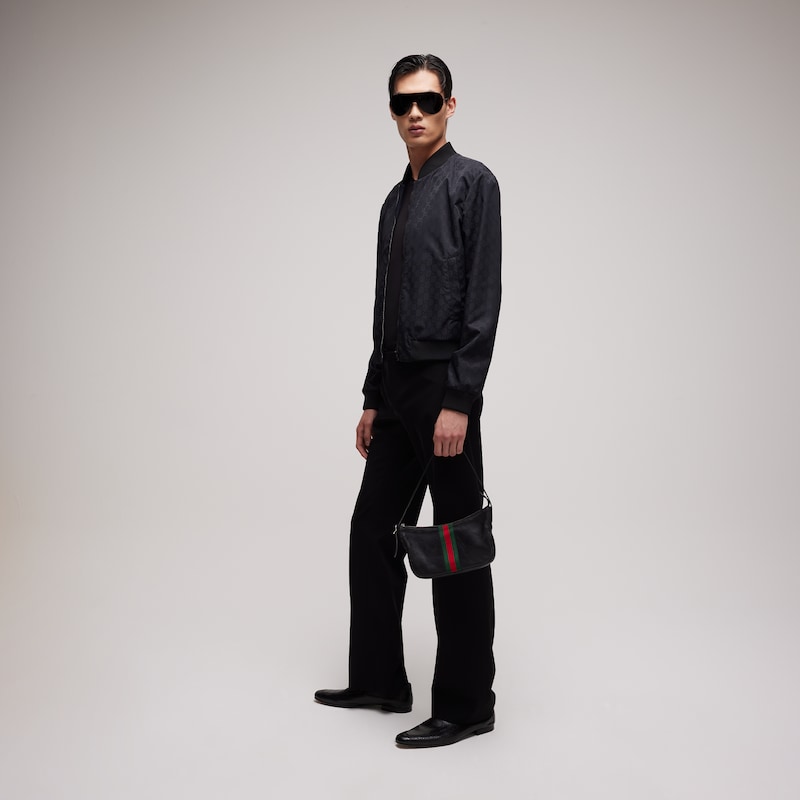 Gucci Reversible Light Silk Faille Zip Jacket | Thumbnail 2 Gucci Reversible Light Silk Faille Zip Jacket | Thumbnail 2