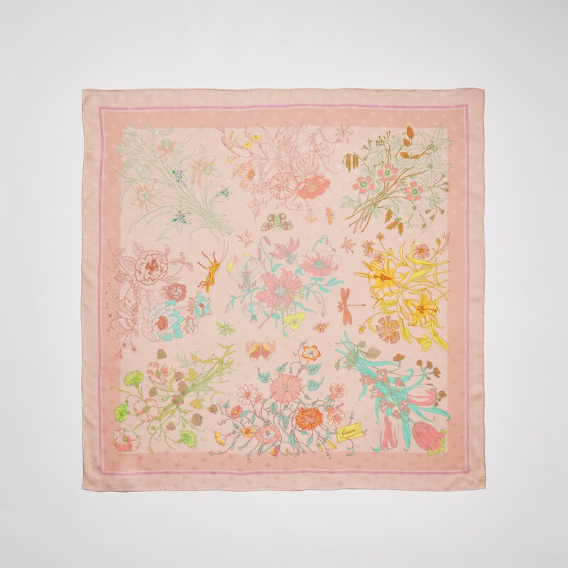 Gucci Printed Silk Twill Carré | Thumbnail 3 Gucci Printed Silk Twill Carré | Thumbnail 3