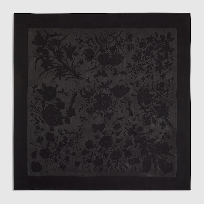 Printed Viscose Silk Devoré Shawl