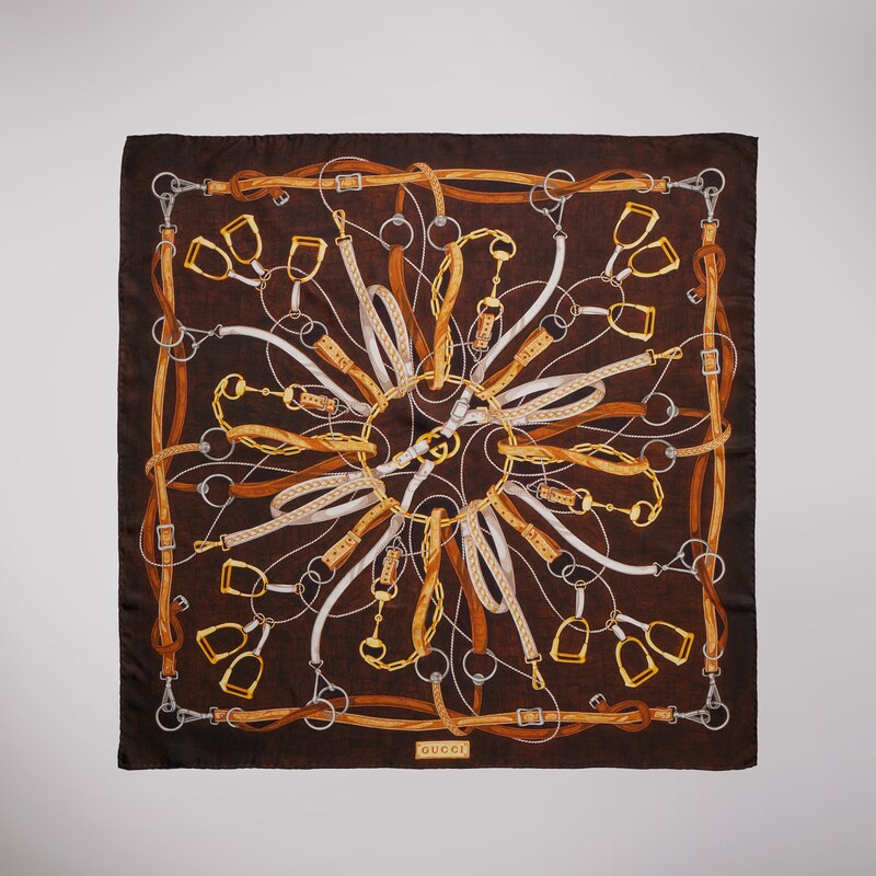 Gucci "Hard-Wear" Printed Silk Carré | Thumbnail 3 Gucci "Hard-Wear" Printed Silk Carré | Thumbnail 3