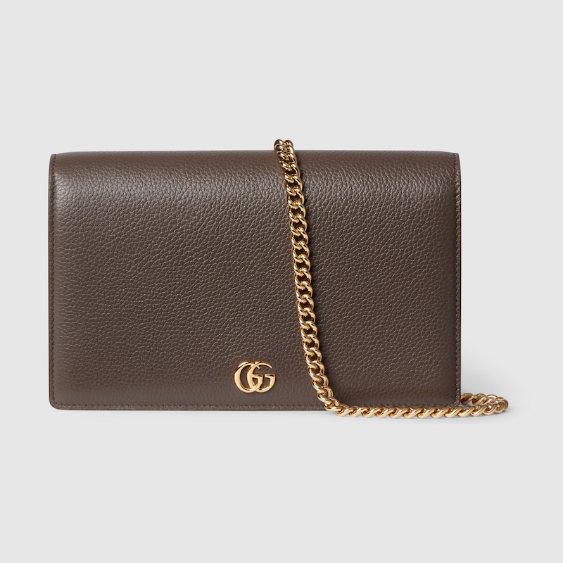 Gucci Bi-color GG Marmont Wallet On Chain