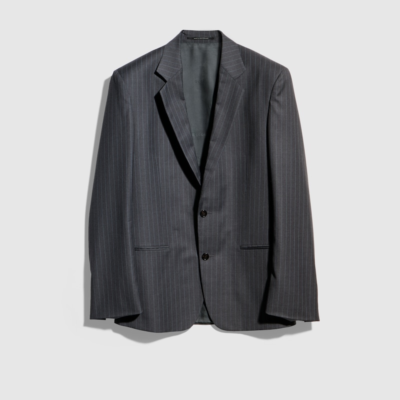Pinstripe Wool Jacket