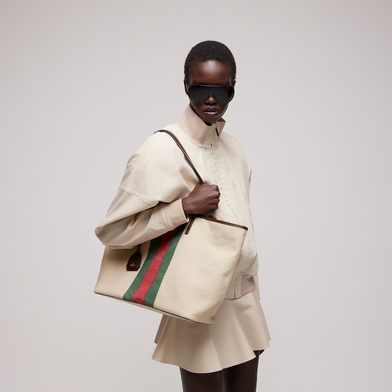 Gucci Tribeca Large Tote Bag With Charm | Thumbnail 2