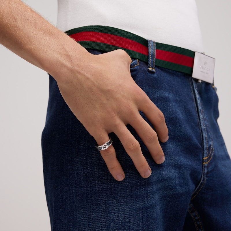 Gucci Interlocking Crystal Ring | Thumbnail 3