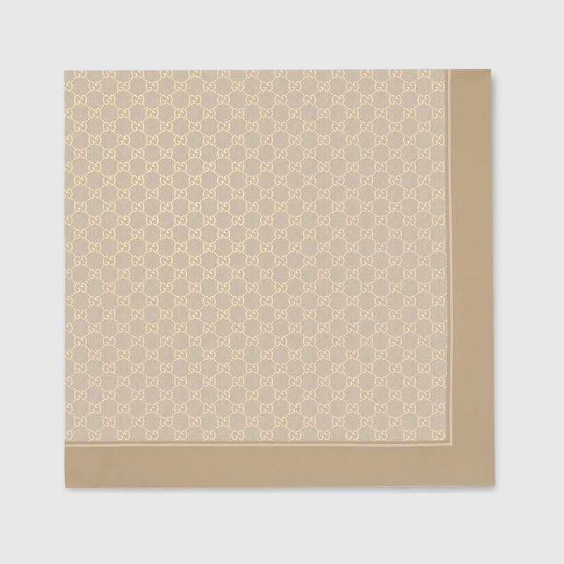 Gucci Laminated Printed Silk Twill Carré | Thumbnail 2 Gucci Laminated Printed Silk Twill Carré | Thumbnail 2