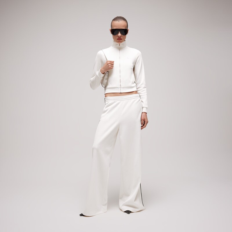 Gucci Rib Cotton Zip Sweatshirt With Web | Thumbnail 2