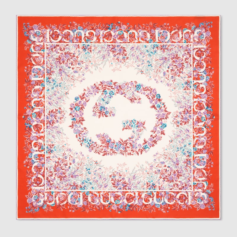 Gucci Printed Silk Twill Carré