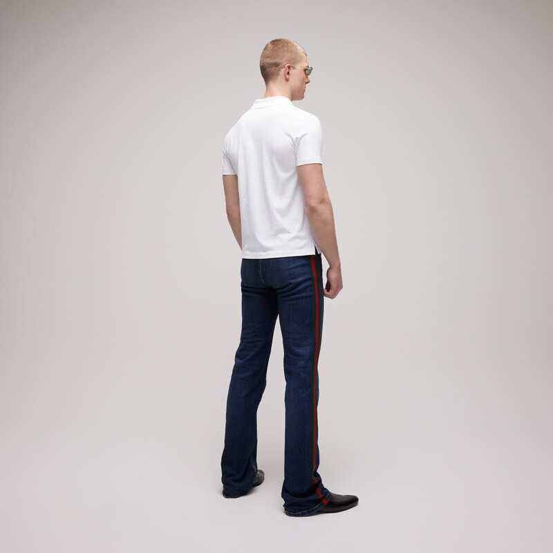 Gucci Cotton Jersey Polo Shirt With Embroidery | Thumbnail 3 Gucci Cotton Jersey Polo Shirt With Embroidery | Thumbnail 3