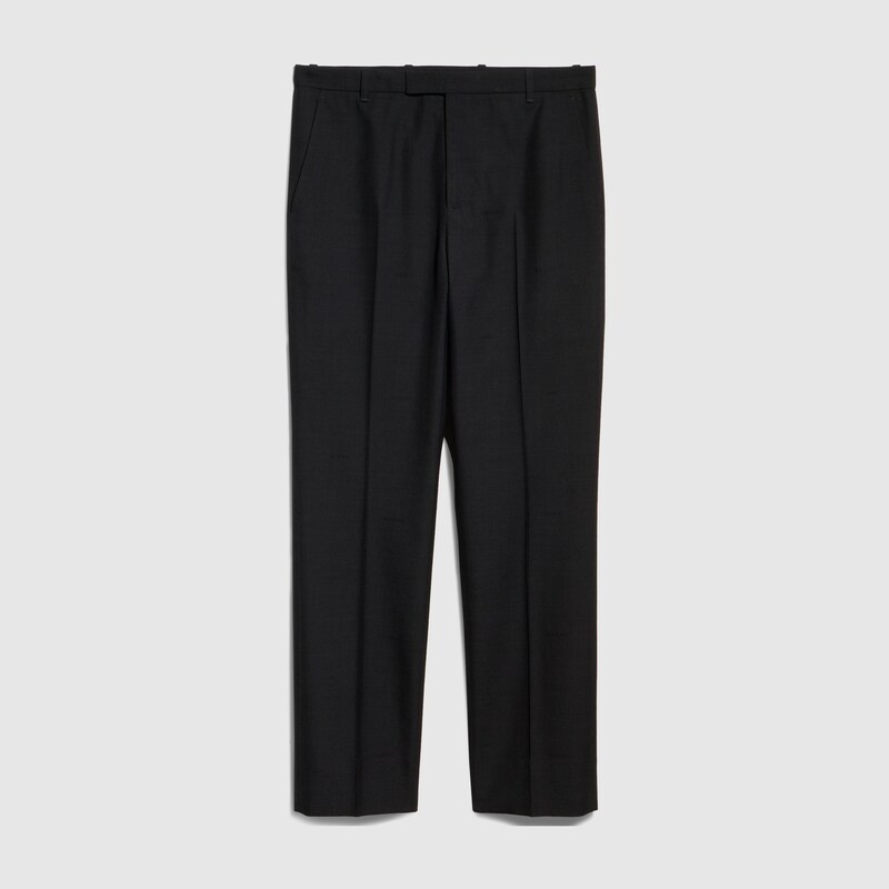 Gucci Wool Pants With Gucci Fil Coupé