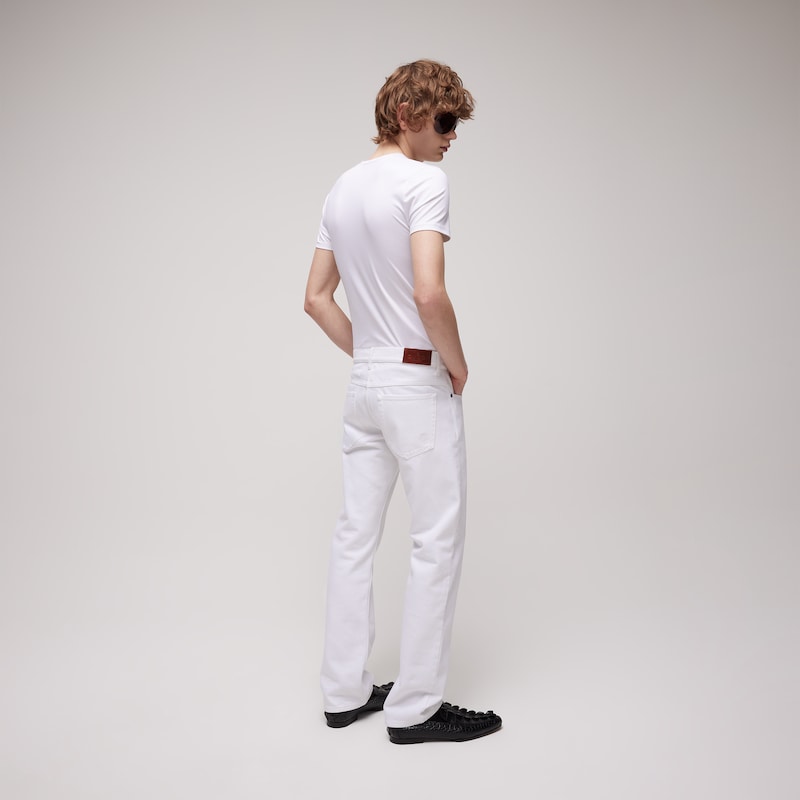 Gucci Cotton Denim Pants | Thumbnail 3