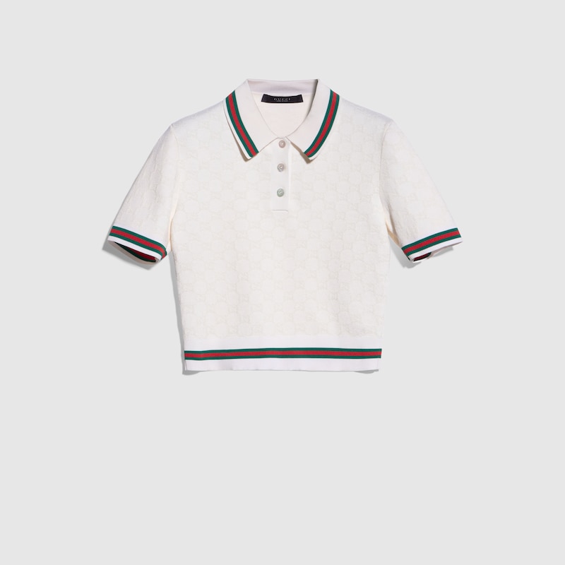 GG Extra Fine Cotton Jacquard Polo Shirt