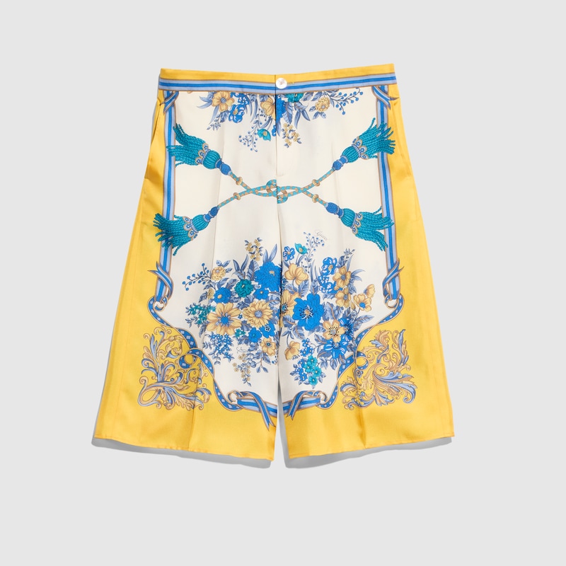 Printed Silk Twill Pants Printed Silk Twill Pants