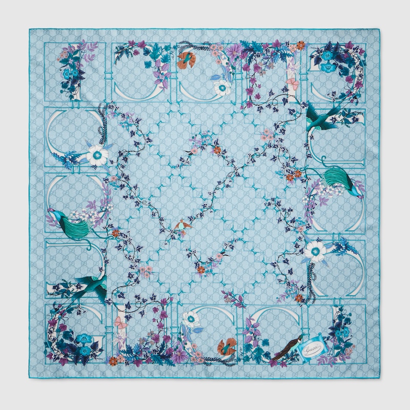 Printed Silk Twill Carré Printed Silk Twill Carré
