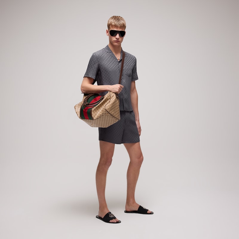 Gucci GG Silk Jacquard Bowling Shirt | Thumbnail 2 Gucci GG Silk Jacquard Bowling Shirt | Thumbnail 2