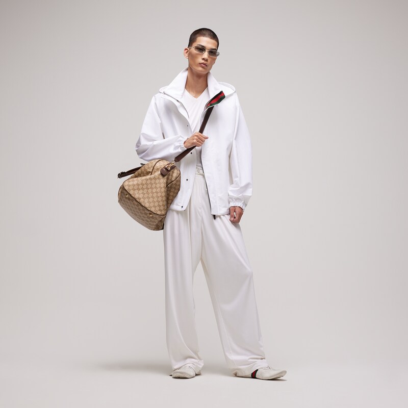 Gucci Compact Cotton Canvas Zip Jacket | Thumbnail 2 Gucci Compact Cotton Canvas Zip Jacket | Thumbnail 2