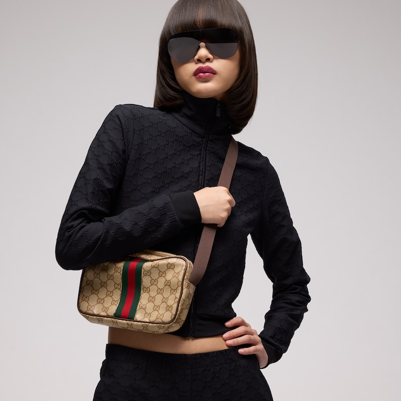 Gucci GG Mini Bag With Web | Thumbnail 2 Gucci GG Mini Bag With Web | Thumbnail 2