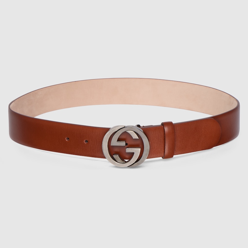 Gucci Wide Belt With Interlocking G Buckle
