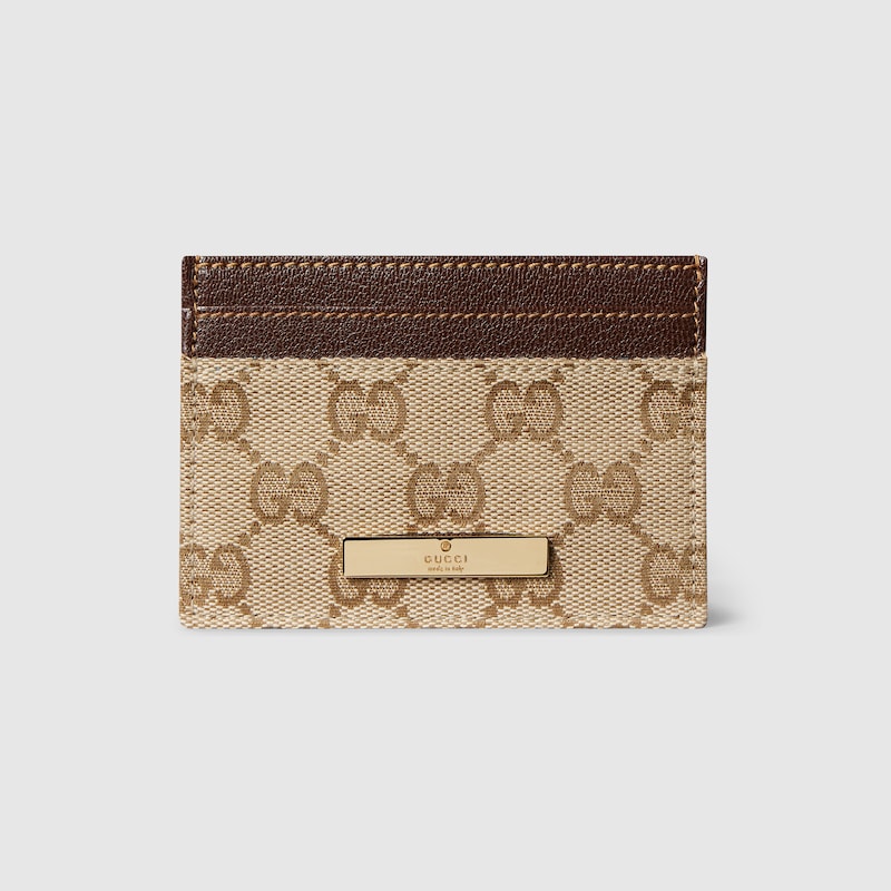 Card Case With Gucci Plaque