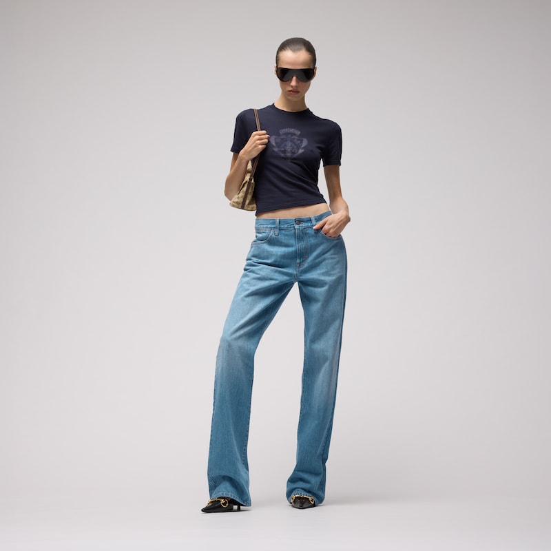 Gucci Bleached Washed Cotton Denim Pants | Thumbnail 2 Gucci Bleached Washed Cotton Denim Pants | Thumbnail 2