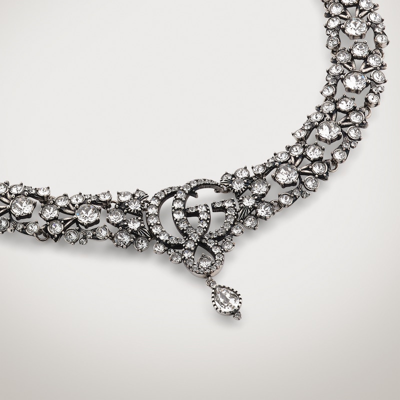 Gucci GG Marmont Crystal Choker Necklace | Thumbnail 3 Gucci GG Marmont Crystal Choker Necklace | Thumbnail 3
