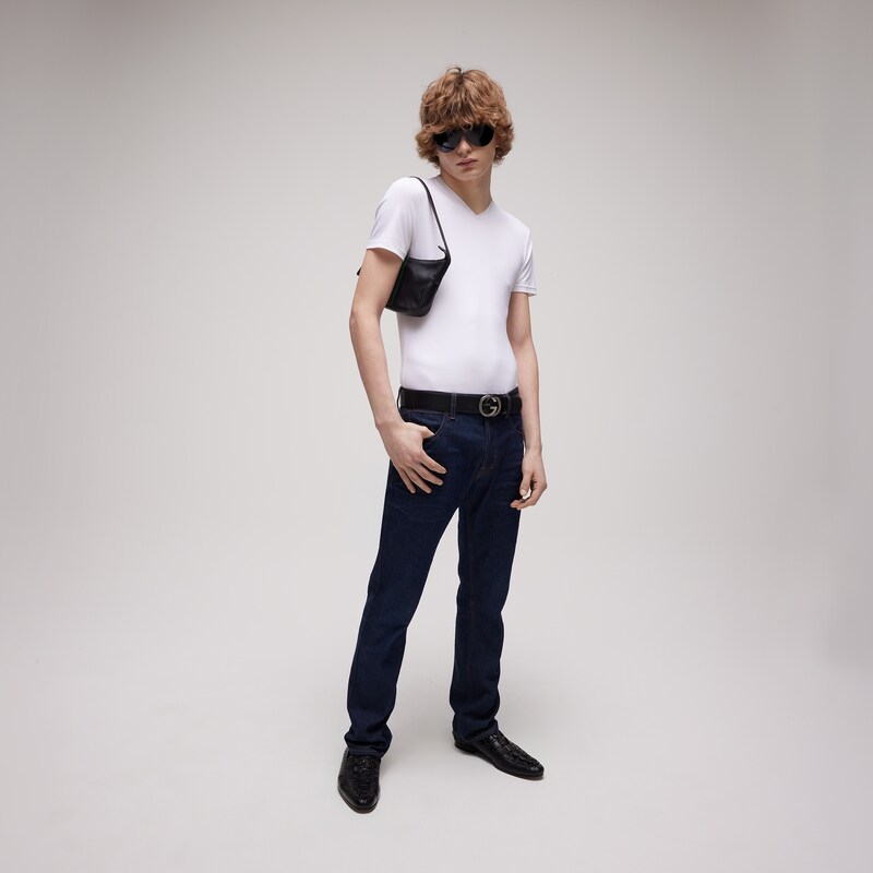 Gucci Wide Belt With Interlocking G Buckle | Thumbnail 2 Gucci Wide Belt With Interlocking G Buckle | Thumbnail 2