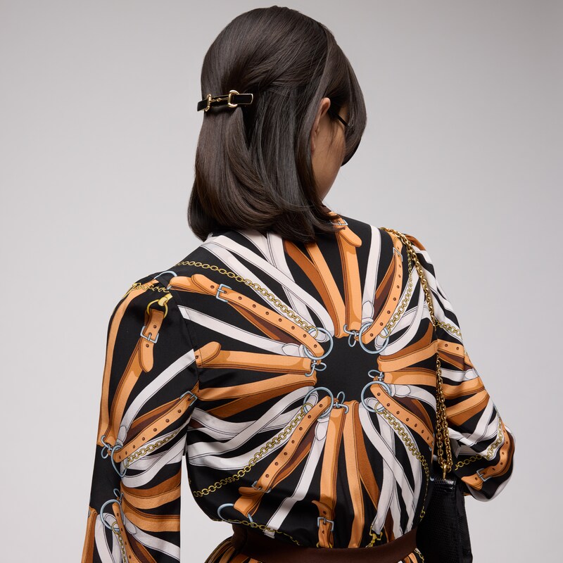 Gucci Horsebit Hair Clip With Enamel | Thumbnail 2 Gucci Horsebit Hair Clip With Enamel | Thumbnail 2