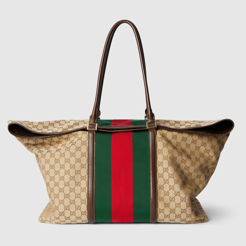Gucci Medium GG Duffle Bag With Web