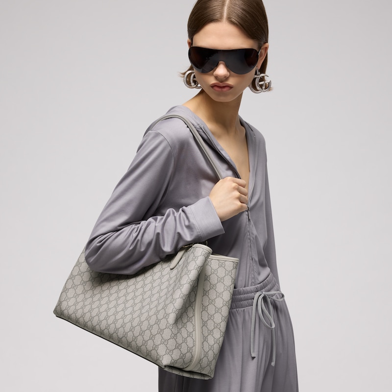 Gucci GG Emblem Large Tote Bag | Thumbnail 2 Gucci GG Emblem Large Tote Bag | Thumbnail 2