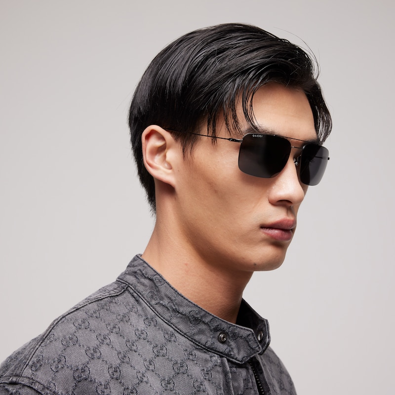 Gucci Specialized-fit Navigator Sunglasses | Thumbnail 3 Gucci Specialized-fit Navigator Sunglasses | Thumbnail 3