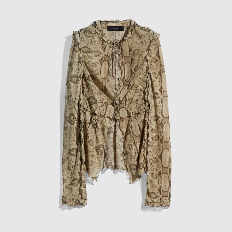 Gucci Printed Silk Shirt