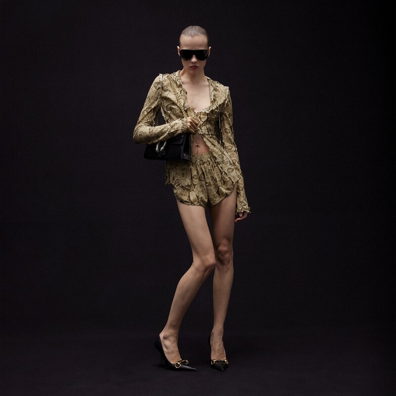 Gucci Printed Silk Shirt | Thumbnail 2 Gucci Printed Silk Shirt | Thumbnail 2