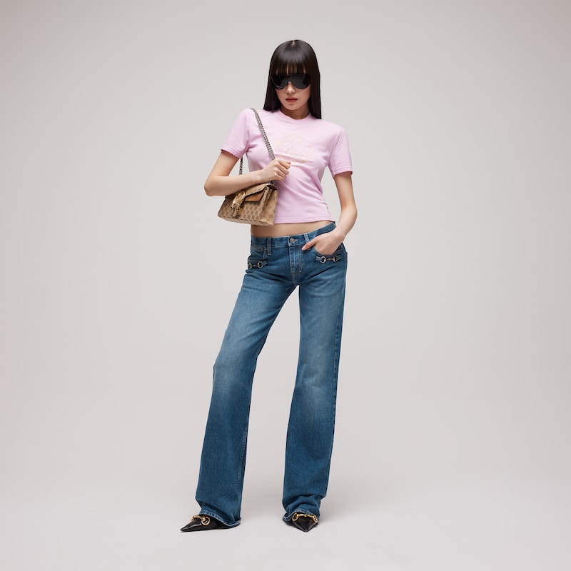 Gucci Stretch Cotton Denim With Horsebit | Thumbnail 2 Gucci Stretch Cotton Denim With Horsebit | Thumbnail 2