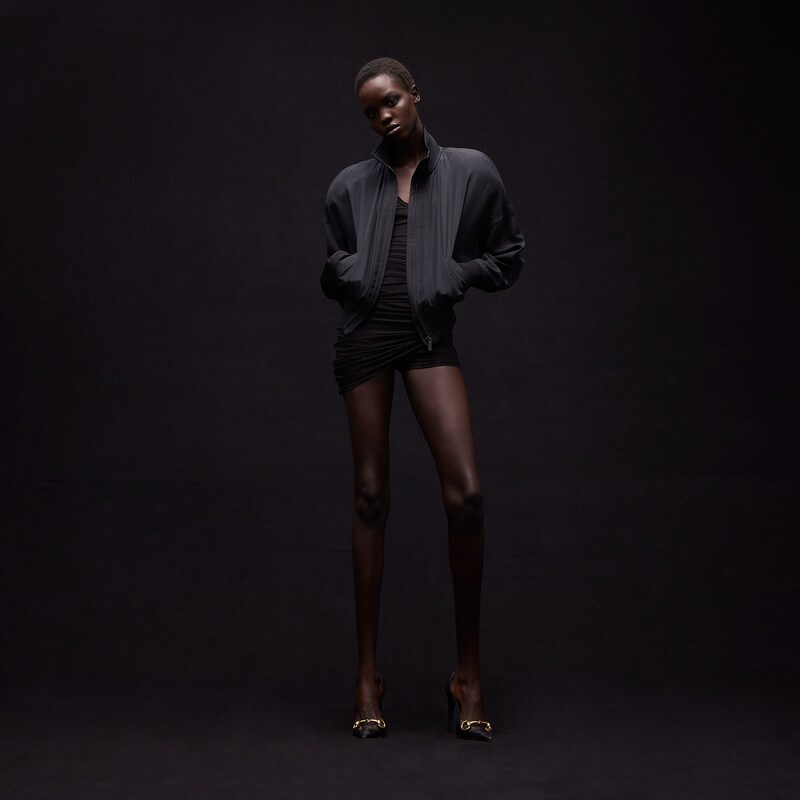 Gucci Silk Poplin Zip Jacket | Thumbnail 2 Gucci Silk Poplin Zip Jacket | Thumbnail 2