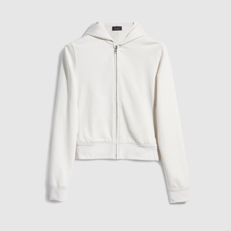 Cotton Silk Jersey Zip Sweatshirt Cotton Silk Jersey Zip Sweatshirt