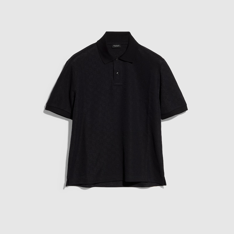 Gucci GG Technical Jersey Jacquard Polo Shirt