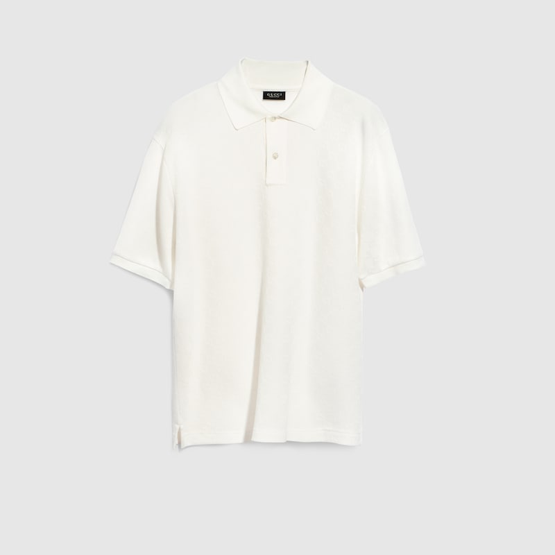 Gucci GG Technical Jersey Jacquard Polo Shirt