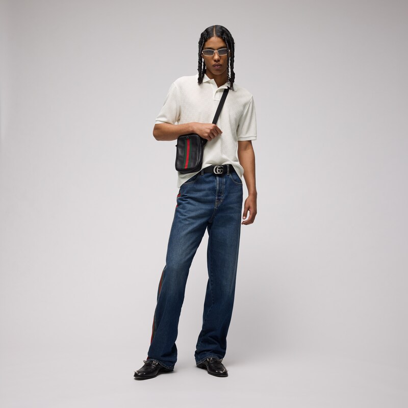 Gucci GG Technical Jersey Jacquard Polo Shirt | Thumbnail 2 Gucci GG Technical Jersey Jacquard Polo Shirt | Thumbnail 2