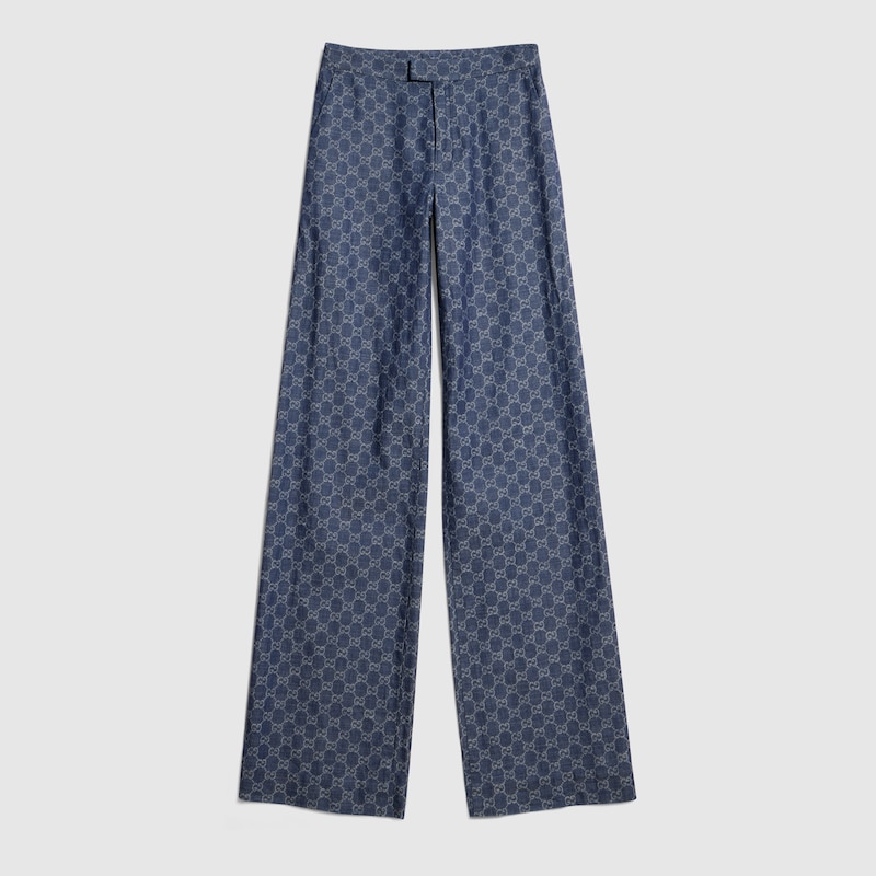 GG Cotton Denim Jacquard Pants GG Cotton Denim Jacquard Pants