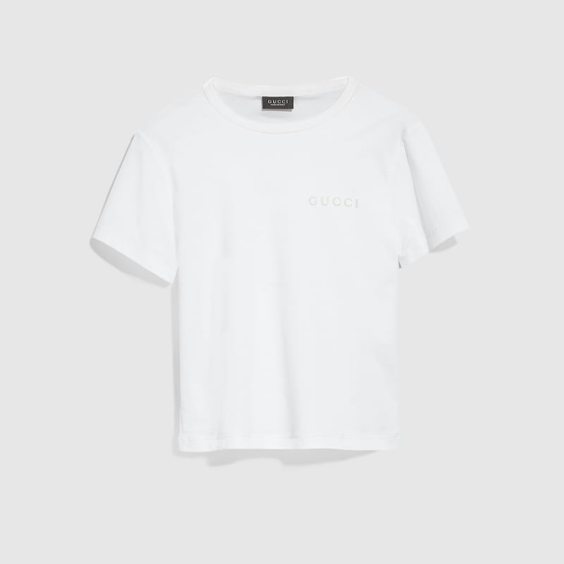 Cotton Jersey T-shirt With Embroidery Cotton Jersey T-shirt With Embroidery