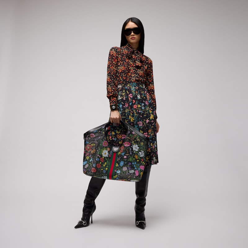 Gucci Giglio Flora Large Tote Bag | Thumbnail 3