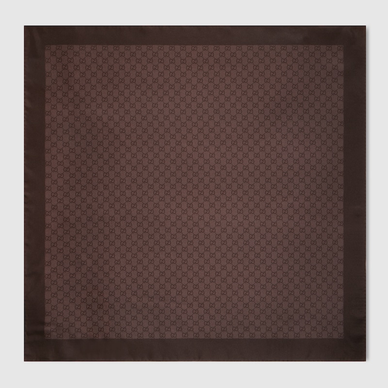 Gucci GG Silk Twill Jacquard Carré