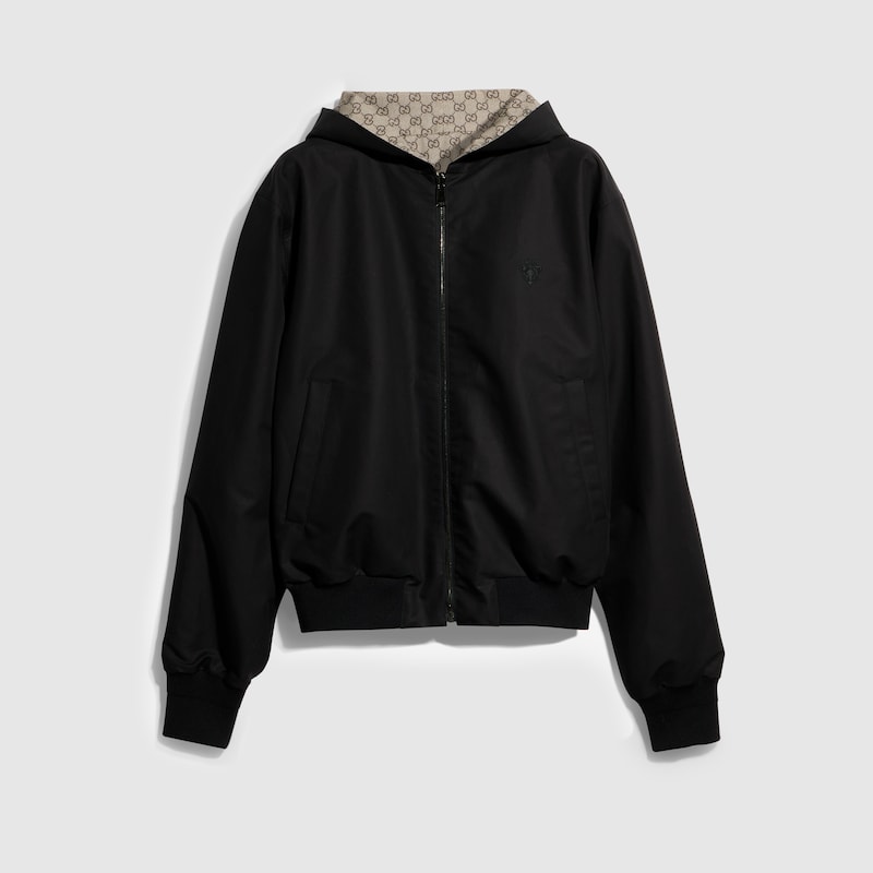Gucci Reversible Cotton Canvas Zip Jacket