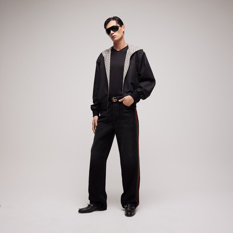 Gucci Reversible Cotton Canvas Zip Jacket | Thumbnail 2 Gucci Reversible Cotton Canvas Zip Jacket | Thumbnail 2