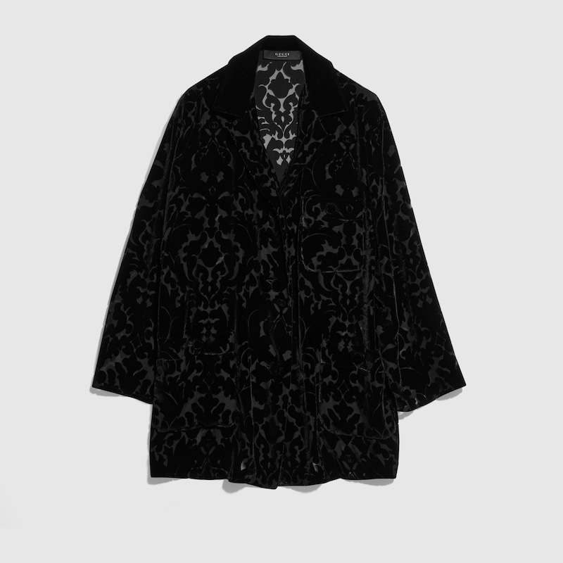 Gucci Floral Devoré Velour Shirt