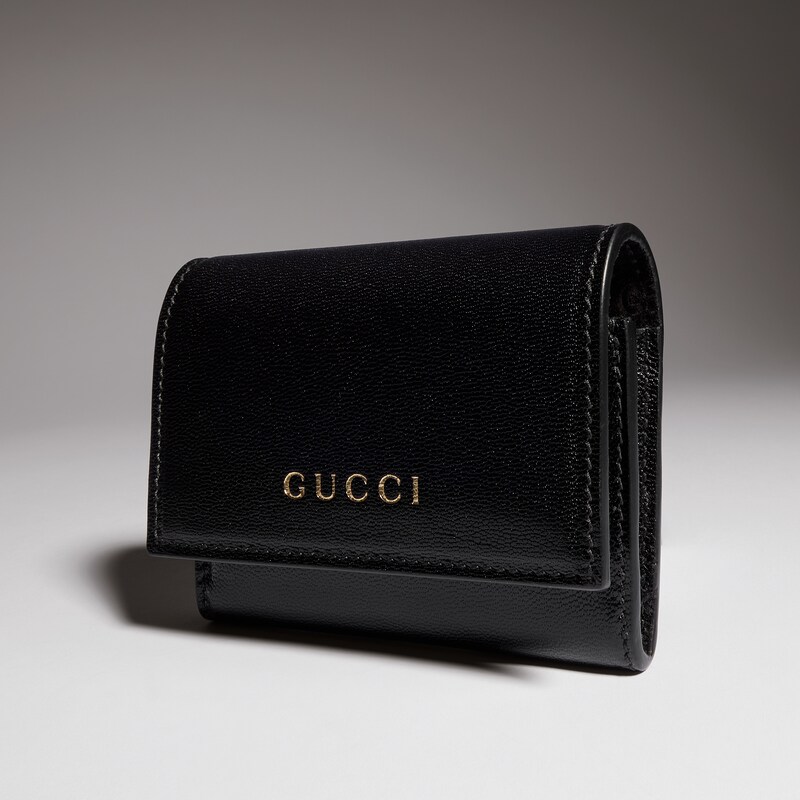 Gucci Bi-fold Card Case With Gucci Lettering | Thumbnail 3 Gucci Bi-fold Card Case With Gucci Lettering | Thumbnail 3