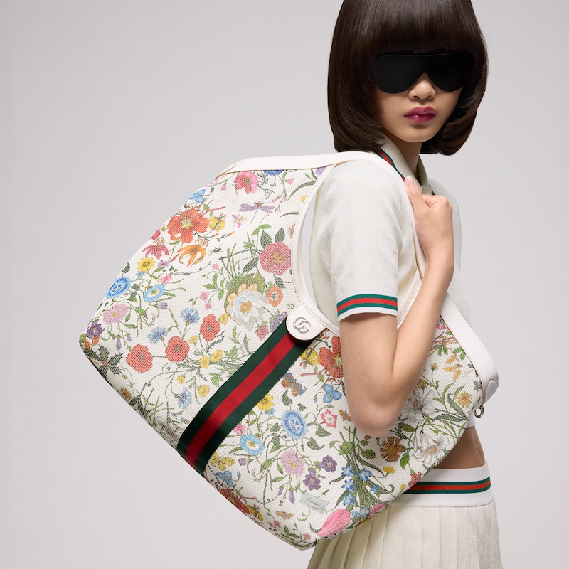 Gucci Giglio Flora Large Tote Bag | Thumbnail 2 Gucci Giglio Flora Large Tote Bag | Thumbnail 2