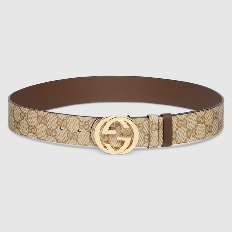 Gucci Reversible Belt With Interlocking G Buckle