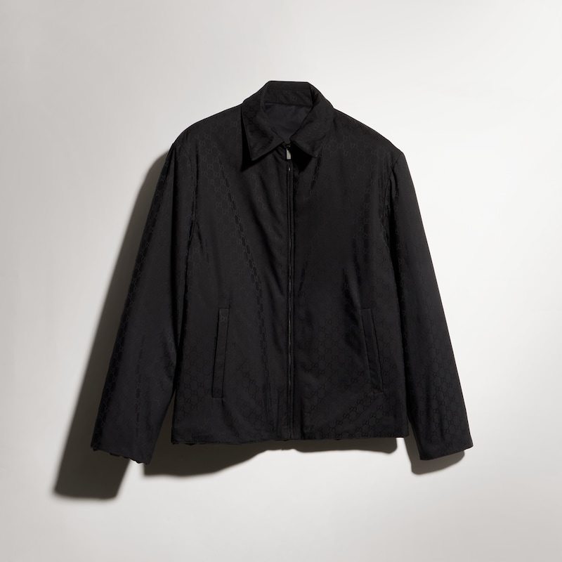 Gucci Reversible Wool And Nylon Zip Jacket | Thumbnail 2 Gucci Reversible Wool And Nylon Zip Jacket | Thumbnail 2