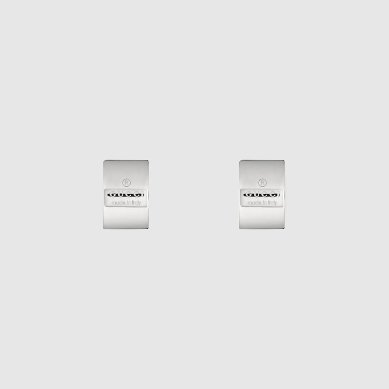 Gucci Trademark Earrings In Palladium-toned Metal